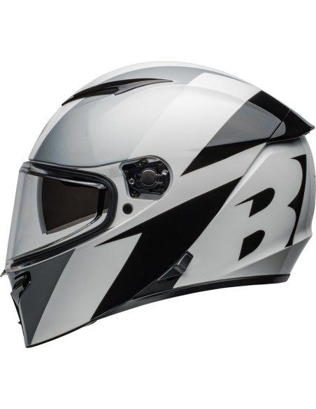 Helm Moto Bell Lithium - Shear Gloss Silver/White