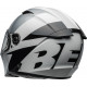 Bell Lithium Motorcycle Helmet - Shear Gloss Silver/White