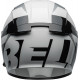 Bell Lithium Motorcycle Helmet - Shear Gloss Silver/White