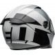 Bell Lithium Motorcycle Helmet - Shear Gloss Silver/White