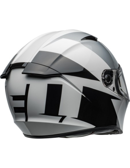 Helm Moto Bell Lithium - Shear Gloss Silver/White