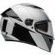 Bell Lithium Motorcycle Helmet - Shear Gloss Silver/White