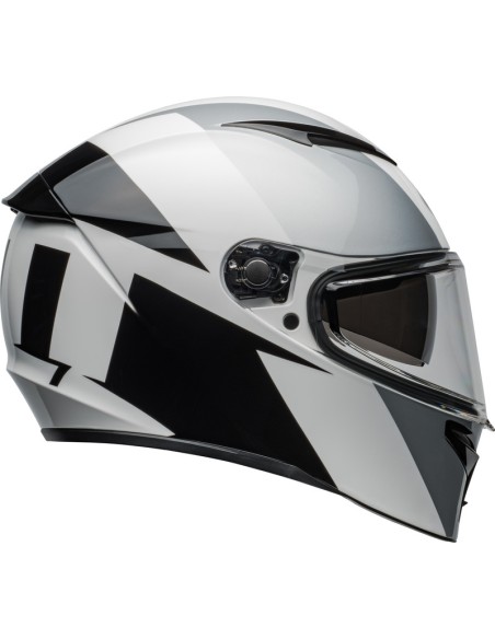 Helm Moto Bell Lithium - Shear Gloss Silver/White