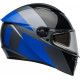 Bell Lithium Motorcycle Helmet - Shear Gloss Metallic Gray/Retina