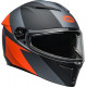 Bell Lithium Motorcycle Helmet - Shear Matte Gray/Orange