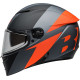 Bell Lithium Motorcycle Helmet - Shear Matte Gray/Orange