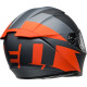 Bell Lithium Motorcycle Helmet - Shear Matte Gray/Orange