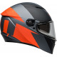 Bell Lithium Motorcycle Helmet - Shear Matte Gray/Orange