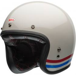 Helm Moto Bell Custom 500 - Stripes Pearl