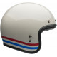 Bell Motorcycle Helmet Custom 500 - Stripes Pearl