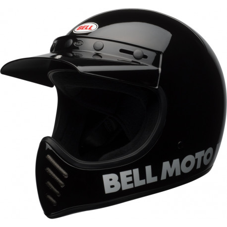 BELL Moto-3 Classic Motorcycle Helmet - Gloss black