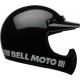 BELL Moto-3 Classic Motorcycle Helmet - Gloss black