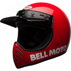 Casque Moto BELL Moto-3 Classic - Blanc brillant