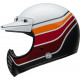 BELL Moto-3 RSD Motorcycle Helmet - Saddleback Satin/Gloss White/Black