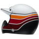 BELL Moto-3 RSD Motorcycle Helmet - Saddleback Satin/Gloss White/Black