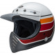 BELL Moto-3 RSD Motorcycle Helmet - Saddleback Satin/Gloss White/Black