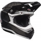 Casque Moto BELL Moto-10 Spherical Brillant Noir blanc