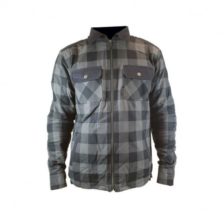 Harisson Ranger Motorcycle Shirt Grey / Black