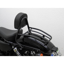 Sissy bar conducteur avec coussin et porte-bagages Fehling - Harley Davidson XL1200X Sportster Forty-Eight 2010-20