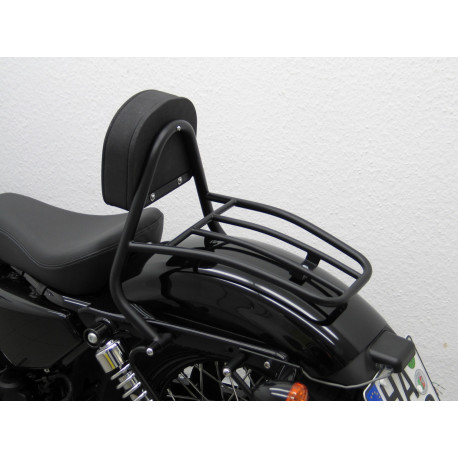 Fehling Driver Sissy Bar with pad and carrier - Harley Davidson XL1200X Sportster Forty-Eight 2010-20