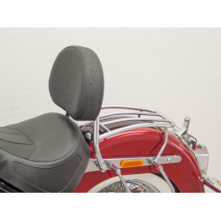 Fehling Fahrer Sissy Bar mit Kissen und Gepäckträger - Harley Davidson 1745 FLDE Softail Deluxe 2018-20