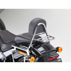 Fehling Sissy Bar aus Rohr mit Kissen und Gepäckträger - Harley Davidson 1745 FLFB Fat Bob 2018-20 // 1745 FXBR Breakout 2018-20