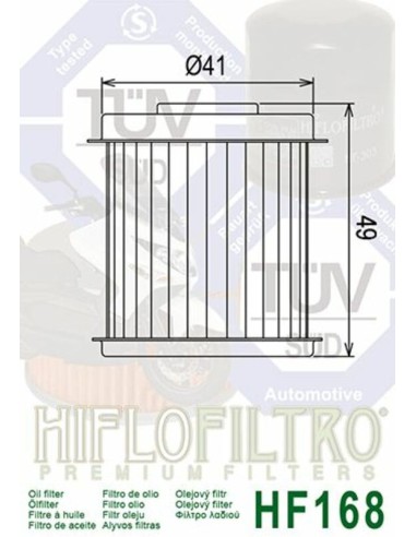 Hiflo ÖLFILTER HF168