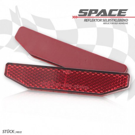 Reflector \"Space\" red adhesive