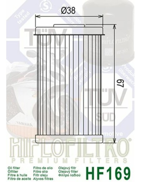 Hiflo ÖLFILTER HF169