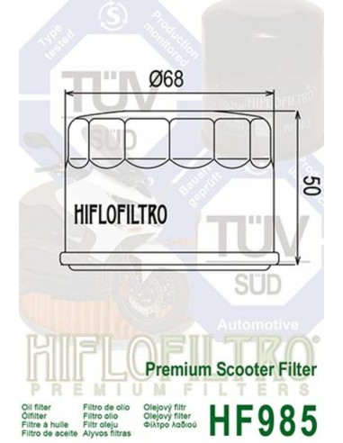 Hiflo ÖLFILTER HF985