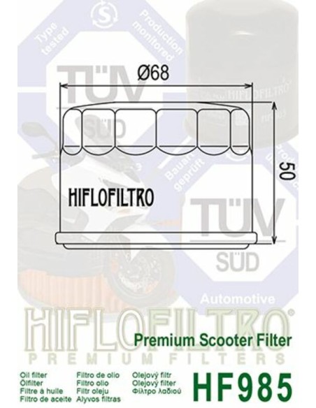 Hiflo ÖLFILTER HF985