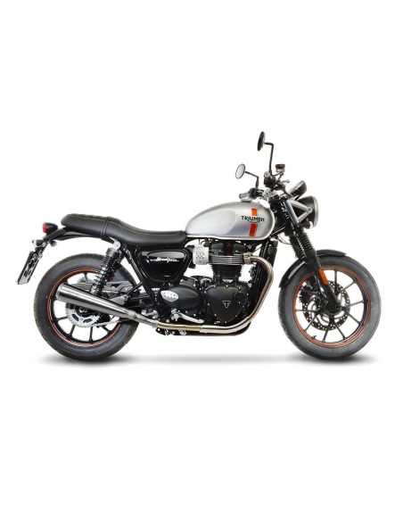 Auspuff Leovince Classic Racer - Triumph Street Twin/ 2016-20
