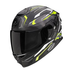 Casque Moto Scorpion EXO-GT SP AIR AUGUSTA Noir Mat-Gris-Jaune Fluo