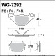 Disc brake pads WRP WG-7292