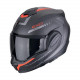 Casque moto scorpion EXO-TECH EVO CARBONE COSY Noir mat-Rouge