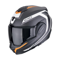 Scorpion EXO-TECH EVO CARBON COSY Motorcycle Helmet Matt Black-Orange