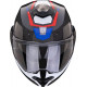 Casque Moto Scorpion EXO-TECH EVO CARBONE ROVER Air Noir-Rouge-Bleu