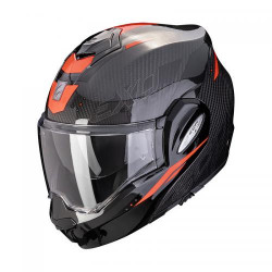 Casque Moto Scorpion EXO-TECH EVO CARBONE ROVER Air Noir-Rouge