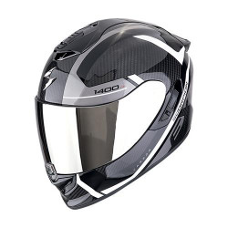 Casque Moto Scorpion EXO-1400 EVO II CARBON AIR ENKO Noir-Argent-Blanc