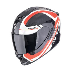 Casque Moto Scorpion EXO-1400 EVO II CARBON AIR ENKO Noir-Rouge-Blanc