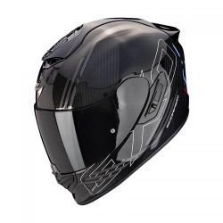 Casque Moto Scorpion EXO-1400 EVO II CARBON AIR REIKA Noir-Argent-Bleu