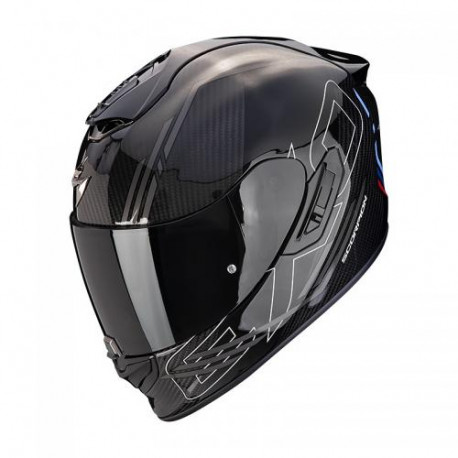 Motorradhelm Scorpion EXO-1400 EVO II CARBON AIR REIKA Schwarz-Silber-Blau