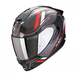 Scorpion EXO-1400 EVO II CARBON AIR MIRAGE Motorcycle Helmet Black-Red-White