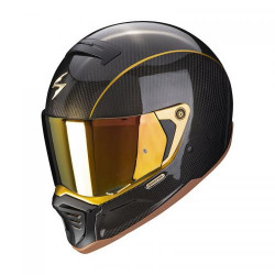 Casque Moto Scorpion EXO-HX1 CARBON SE SOLID Noir-Or