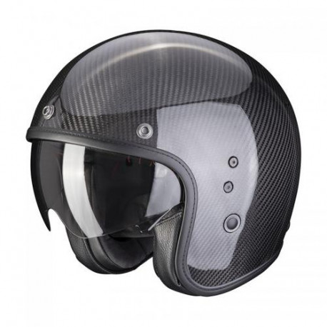 Motorradhelm Scorpion BELFAST EVO CARBON SOLID Schwarz