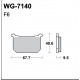 Disc brake pads WRP WG-7140-F6