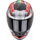 Casque Moto Scorpion EXO-R1 EVO AIR ZACCONE Replica Argent-Noir-Rouge