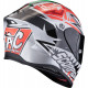 Casque Moto Scorpion EXO-R1 EVO AIR ZACCONE Replica Argent-Noir-Rouge