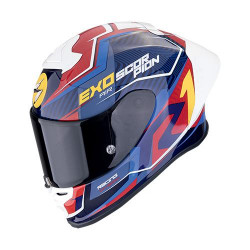 Casque Moto Scorpion EXO-R1 EVO II AIR COUP Bleu-Rouge-Jaune