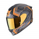 Casque Moto Scorpion EXO-1400 EVO II AIR LINART Noir mat-Orange